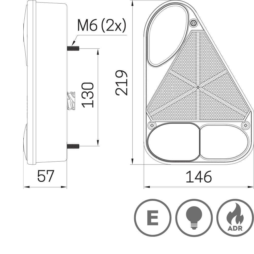 3172 - Homologated rear lamp