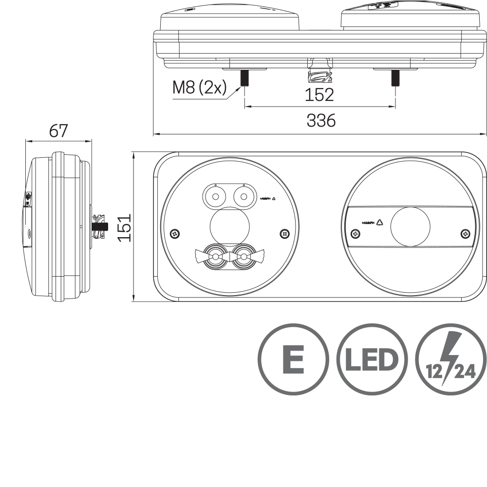 3111 - Homologated rear lamp