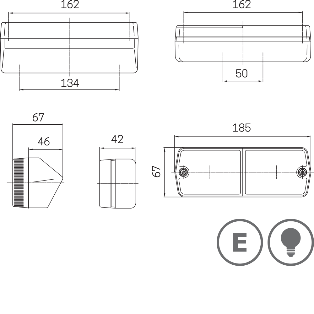 3114 - Homologated rear lamp