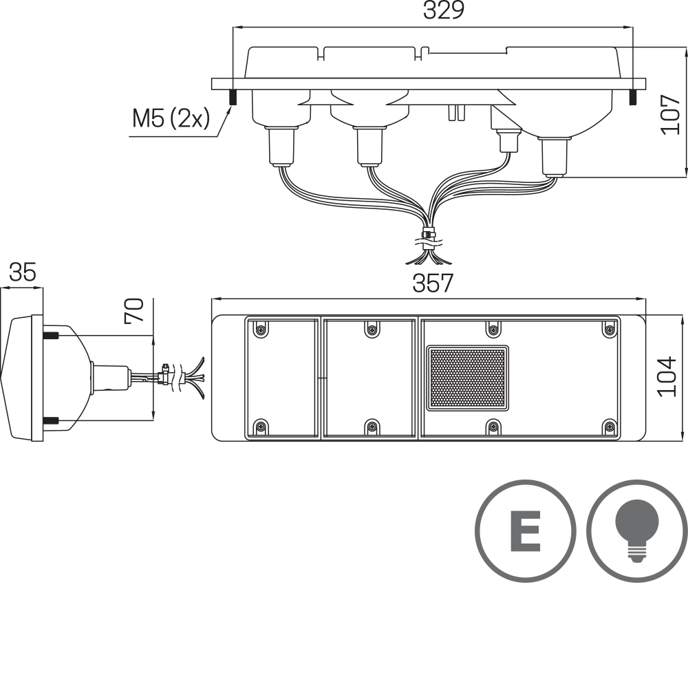 3126 - Homologated rear lamp