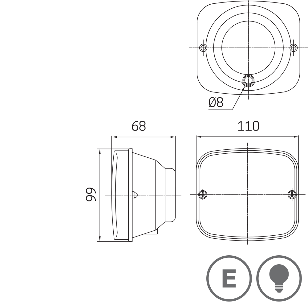 3132 - Base para encastrar