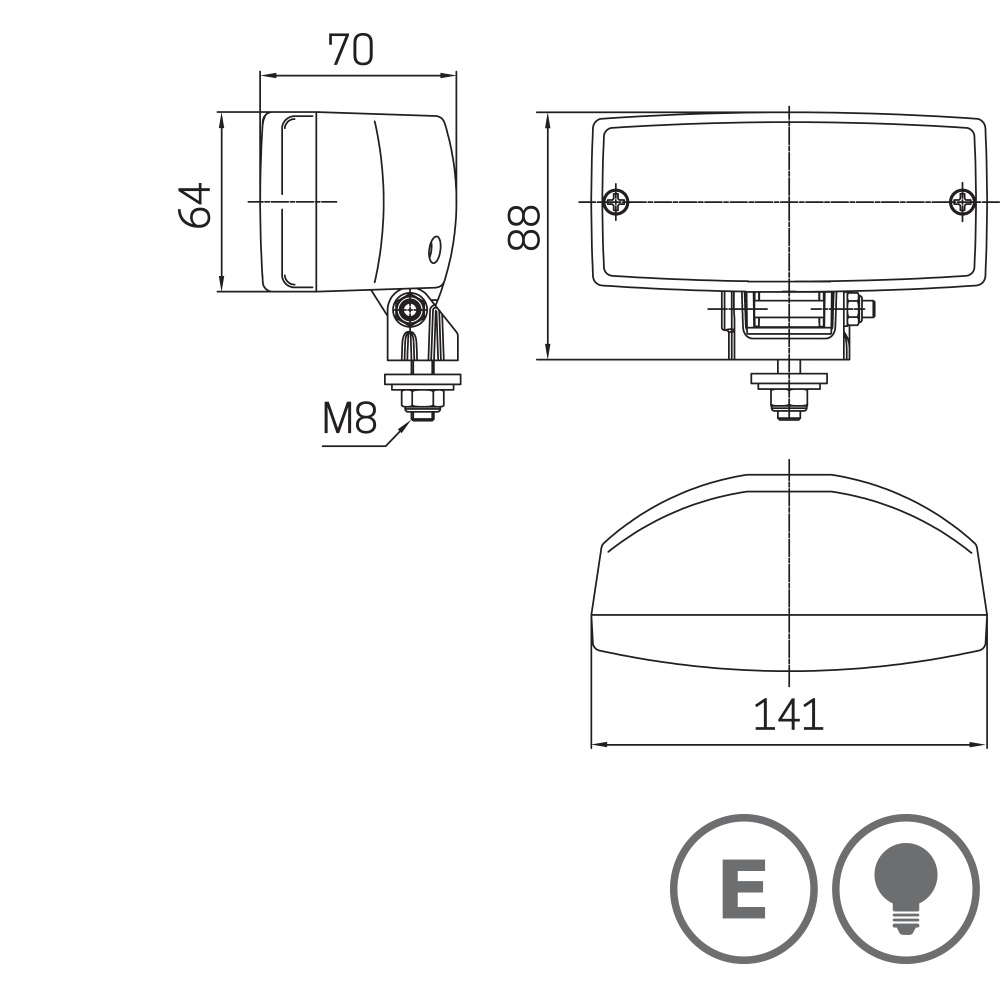 3123 - Homologated rear lamp