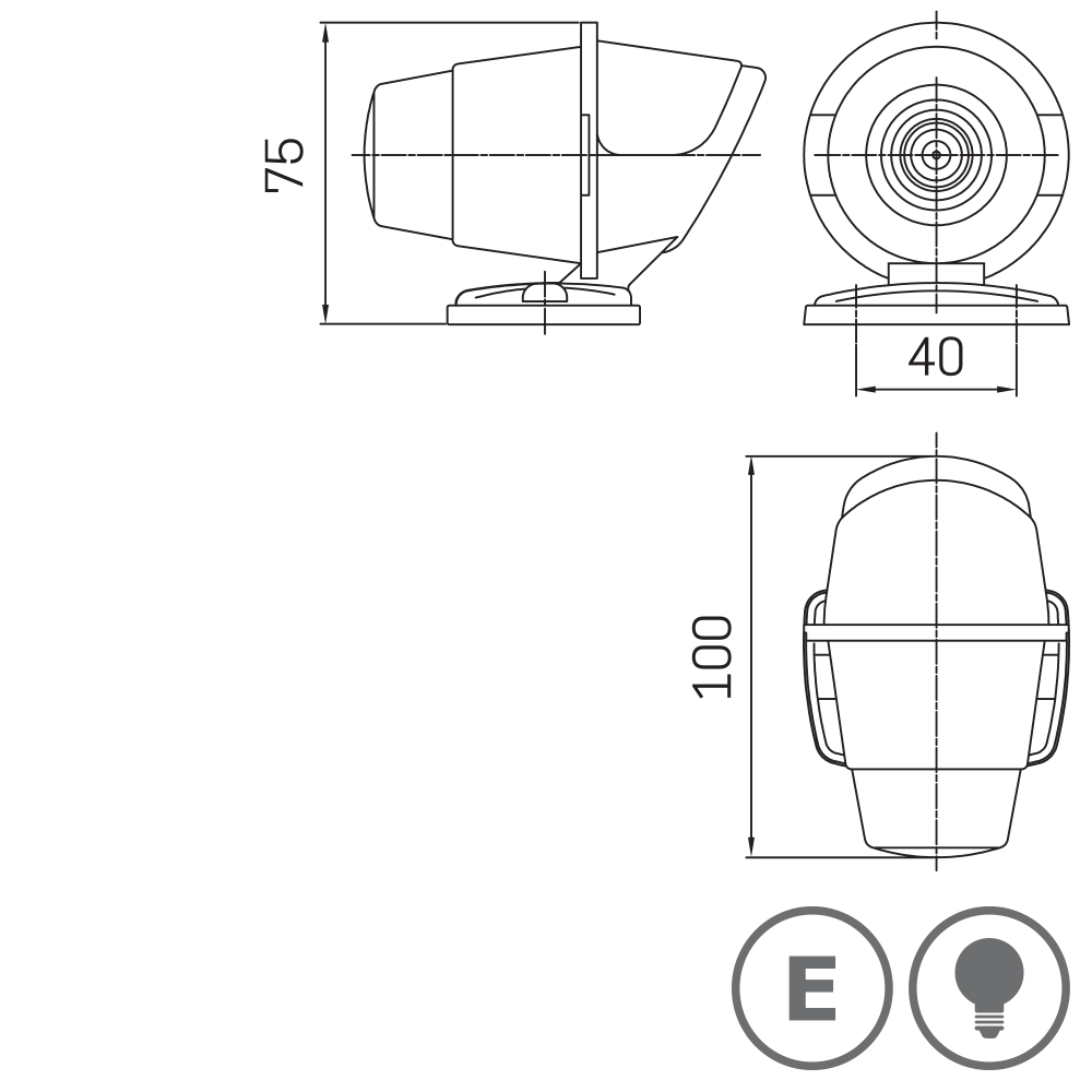 3122 - Homologated rear lamp