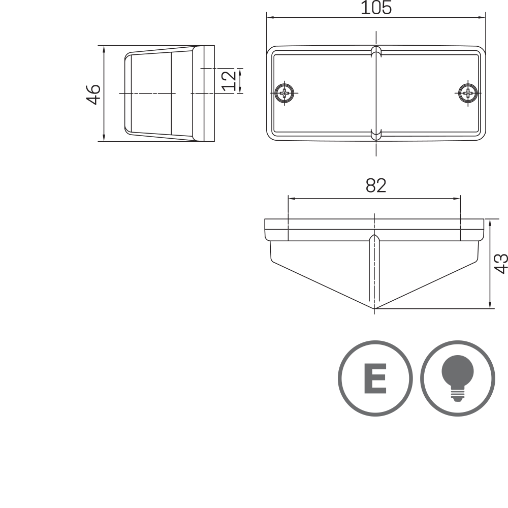 3124 - Homologated rear lamp