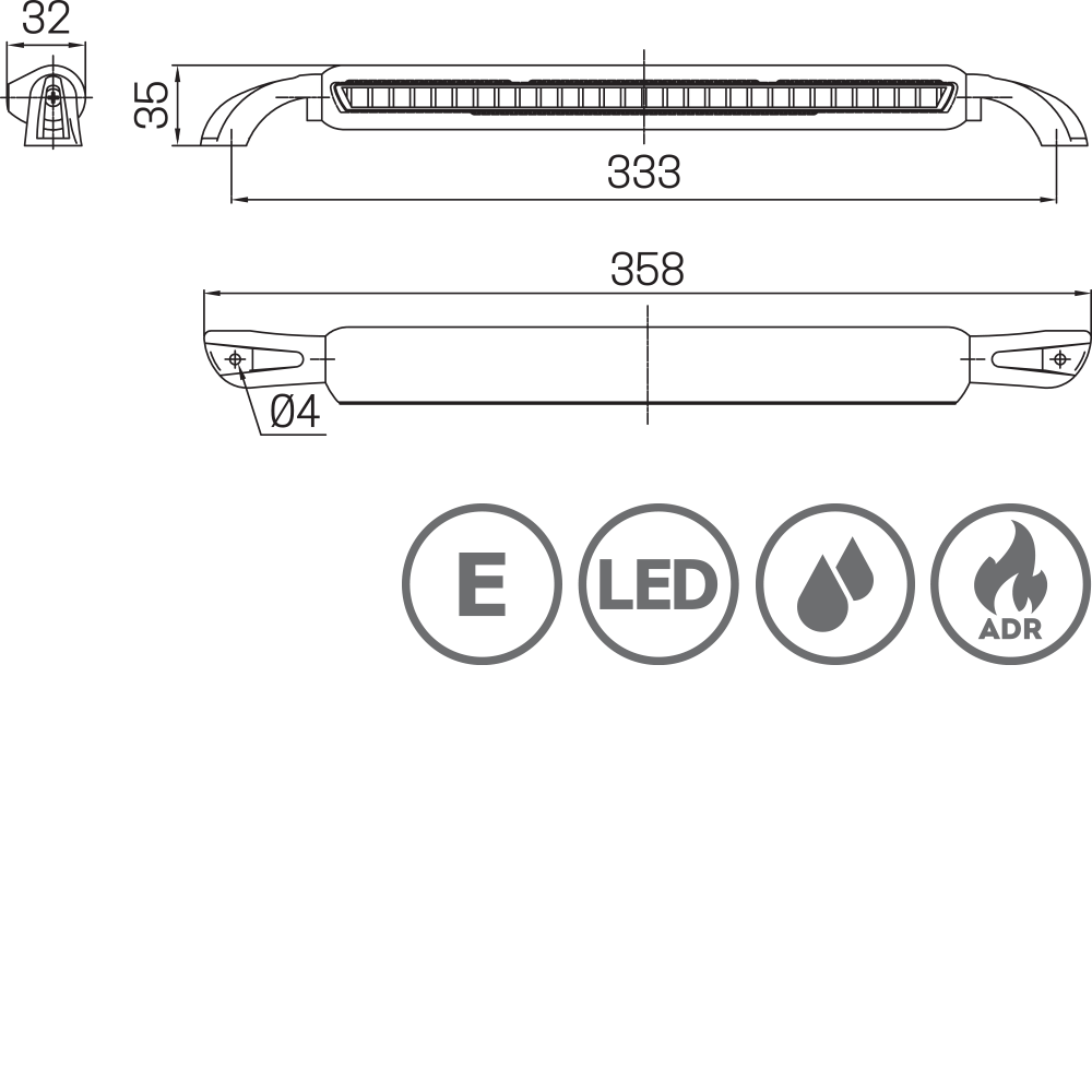 3124 - Homologated rear lamp